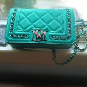 Badgley Mischka Green Vegan crossbody bag